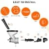 GVODE KitchenAid Citrus Juicer Accessory Cold Press with Double Feeding Chute for Kitchen Aid - Image 7
