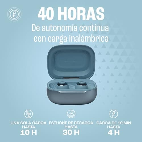 JBL Live Buds 3, Écouteurs sans fil, Bluetooth, jusqu'à 40 h d'autonomie, Réduction de Bruit Active, son haute fidélité JBL Signature, étanches à l'eau IP55, bleu - Image 7