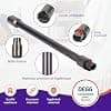 DEGG Telescopic Tube – Compatible with Dyson V7, V8, V10, V11 and V15 Vacuum Cleaners, Extension Tube 32 mm, Suction Tube Replacement Parts, Vacuum Accessories – Colour: Dark Grey - Image 3