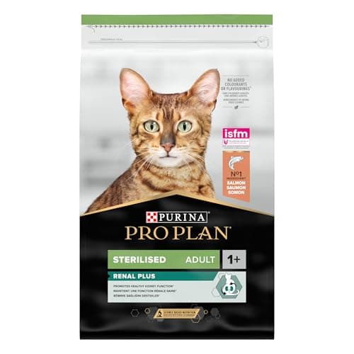 PURINA PRO PLAN | Renal Plus | Cat | Complete Dry Food for Sterilized Adult Cats | Helps maintain healthy kidney function and urinary system | Salmon | Bag | 10 kg - Image 3