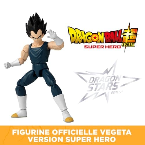 BANDAI - Dragon Ball Super Hero - Dragon Star Figure 17 cm - Vegeta - Officially Licensed Dragon Ball - Vegeta Articulated Figure - Toy for Children 4+ - 40723 - Image 5