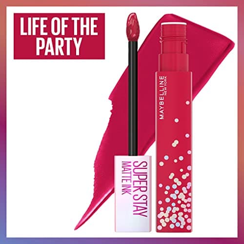 Maybelline New York - Matte Lip Ink - Long-Lasting & Transfer Free - Superstay Matte Ink Collection Birthday Limited Edition - Life Of The Party (390) - 5 ml - Image 3