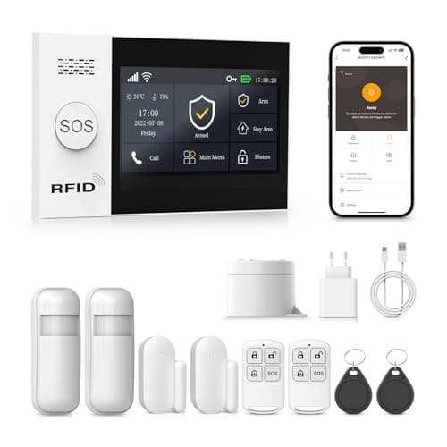 Wireless Home Alarm System, WiFi Home Alarm with APP Control, Motion Detector, Remote Controls, Window and Door Sensors, Siren, Compatible with Alexa, Google - Image 2