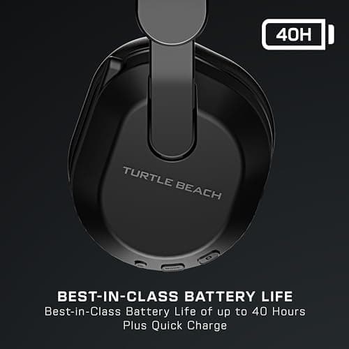 Turtle Beach Stealth 500 Noir PlayStation Casque Gaming sans Fil w/ 40hr Batterie et Bluetooth pour PS5, PS4, PC and Mobile - Image 5