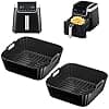 2 Pieces Air Fryer Accessories for Ninja Air Fryer MAX PRO AF180EU 6.2L, Silicone Air Fryer Mould for Ninja PRO Air Fryer AF140EU 4.7L, Reusable Airfryer Mould Flat for Philip, COSORI, Cecotec - Image 2