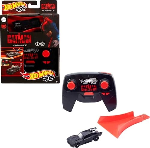 Hot Wheels RC RC Car Batmobile 1:64 Scale Compatible with Circuits and Tracks Orange, Toy for Children from 5 Years, HBL43 - Image 2
