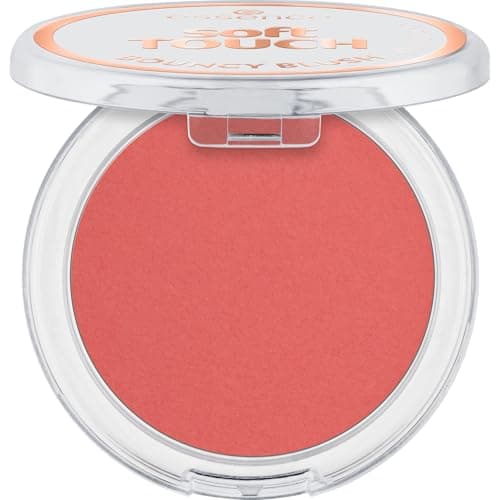essence soft TOUCH BOUNCY BLUSH 30 exotic daisy, cream-to-powder blush, vibrant coral shade, matte finish, soft and caring texture, 5 g - Image 3