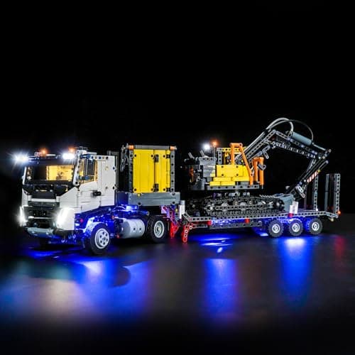 LED Lighting Kit Decorative Lighting Compatible with Lego Volvo FMX 42175 Technic Truck and EC230 Electric Excavator (Not Included) - Image 2
