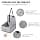 VEVOR Dog Car Seat Small 12kg Dog Booster Seat with Support Frame Safety Clip On Leash Cotton Padding Pet Bed Grey - Image 4