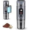 2 in 1 Portable Coffee Maker with 7650mAh Battery, Hot/Cold Extraction, for Nespresso Capsules and Ground Coffee, Portable Coffee Maker for Office and Camping (Grey) - Image 3