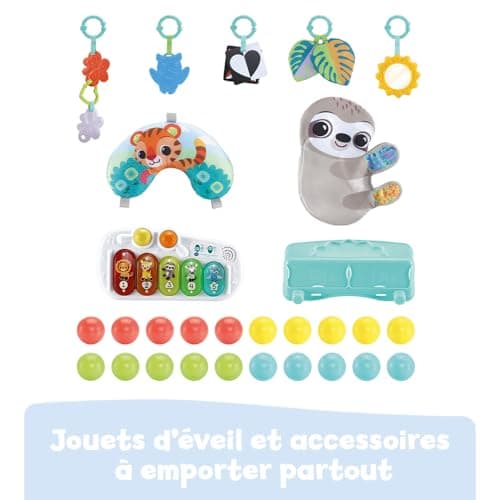 VTech - Maxi 7-in-1 Sensory Play Mat, Ball Pool, Activity and Development Toy, Luminous Xylophone, Rattles, Newborn Gift - Image 6