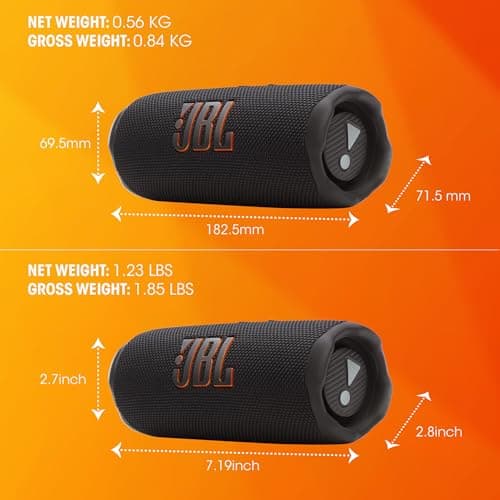 JBL Flip 7, Portable Wireless Bluetooth Speaker, 16 Hours of Battery Life, IP68 Waterproof, Dustproof and Shockproof, JBL Pro Sound with AI Boost, Auracast Multi-Speaker Connection, White - Image 6