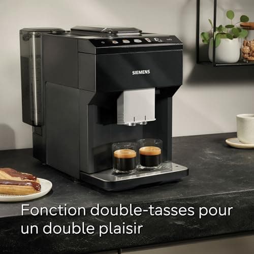 SIEMENS EQ500 Classic TP511E19 Automatic Coffee Machine, Application Control, Many Coffee Specialities, Milk Tank, Double Cup Function, Steam Cleaning, 1500 W, Black/Lacquer - Image 4