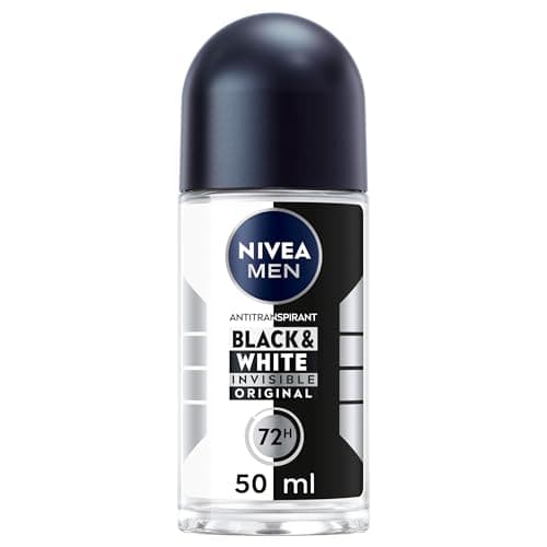 NIVEA MEN Déodorant Bille Invisible For Black & White Power (1 x 50 ml), déodorant homme anti-traces blanches et jaunes, anti-transpirant aisselles protection 72 h - Image 3