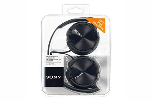 Sony MDR-ZX310B Foldable Headphones - Black & Amazon Basics Stereo Audio Extension Cable (3.5mm Male to Female) 7.6m - Image 5