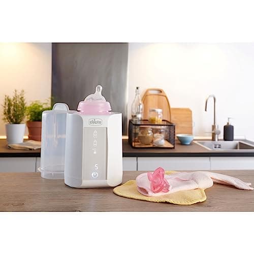 Chicco 2 in 1 Bottle Warmer, Timer and Defrost Function, Sterilization Function, Also for Bottles and Breast Milk, Multifunctional, White - Image 5