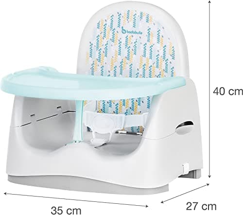 Badabulle Trendy Meal Children's Chair Riser, Universal, Suitable for All Chairs, Ergonomic Shape, Adjustable & Removable Shelf, Compact Folding & Easy Storage, Evolutionary - Image 6