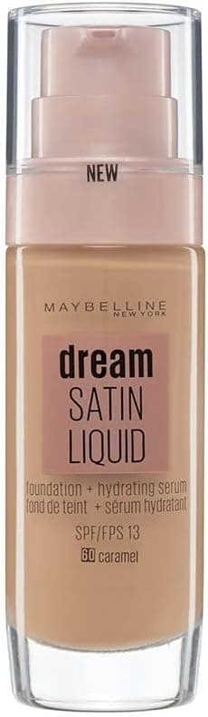 Maybelline New York - Fond de Teint Fluide Perfecteur de Teint - FPS13 - Dream Satin Liquid - Caramel (60) - 30 ml - Image 1