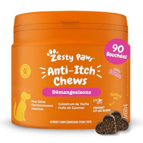 Zesty Paws Itch Relief Itch Relief - Anti-itch, Sensitive Skin - Treat Supplement - Rich in Salmon Oil & Omega 3 Fatty Acids | Supplement - 90 Units - Image 3