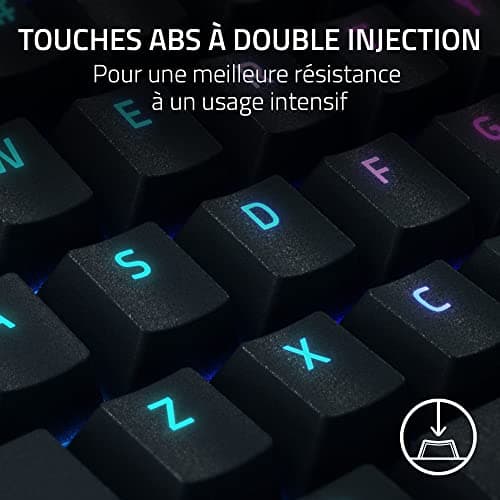 Razer BlackWidow V4 Pro (Switches Yellow) - Mechanical Gamer Keyboard Snap Tap (Silent Mechanical Switches, 8 Dedicated Macro Keys, PU Leather Wrist Rest) AZERTY Keyboard FR | Black - Image 7