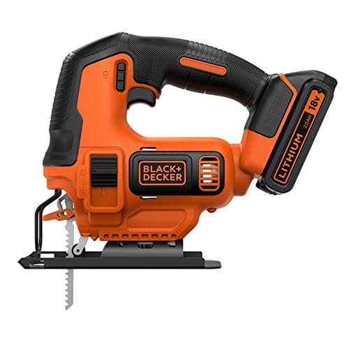 BLACK+DECKER BDCJS18E1-QW Jigsaw 18V 2.5Ah 1 Battery 1 Blade for Wood Delivered in Storage Box - Image 7