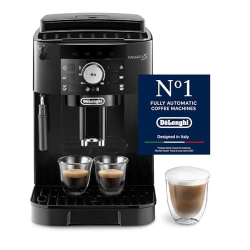 De’Longhi Magnifica S - Perfetto Machine à Café Automatique avec Mousseur à Lait Manuel, Machine à Espresso et Cappuccino, Panneau de Commande avec Boutons, Noir (ECAM11.112.B) - Image 3