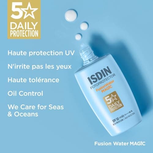 ISDIN Fotoprotector Pack Fusion Water MAGIC Face Cream SPF 50 (50 ml) + Lip Protection Stick SPF 30 (4 g) - Image 8