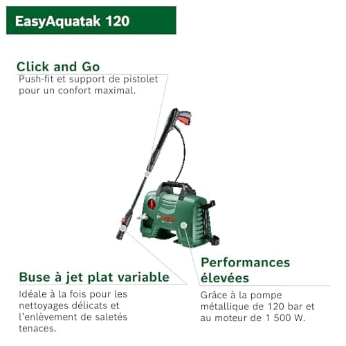 Bosch High Pressure Washer EasyAquatak 120 (1500 W, Pressure: 120 Bar, Carton Packaging) - Image 4