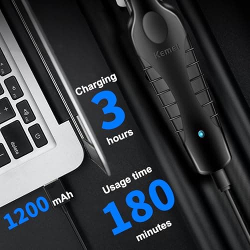 KEMEI 2299 Professional Cordless Hair Clipper Men Electric Male Beard Trimmer T Blade Zero Gap For Men - Image 6