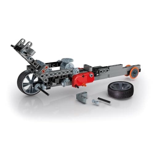Clementoni | Mon Atelier de Mécanique – Construction Roadster & Dragster Enfants 8 Ans+ | Kit STEM à Construire | 130+ Pièces | Transmission Réaliste | Développement Logique et Dextérité - Image 8