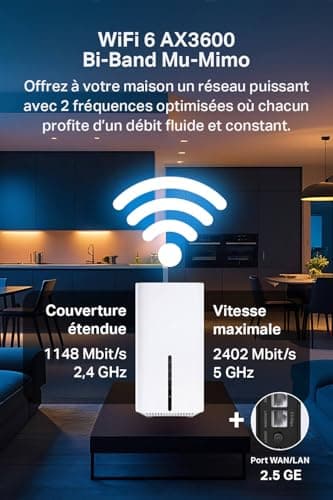 TP-Link Archer NX600 5G LTE Wi-Fi Router, 5G SIM Card, AX3600 Dual Band Wi-Fi 6, 1 x 2.5G + 2 x 1G Ports, Web & App Management, Plug and Play - Image 3