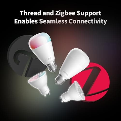 Aqara T2 LED Bulb (E27, CCT), Thread/Zigbee, Dimmable, White, 2700K-6500K, 75W Equivalent, Matter, Smart Bulb Compatible with HomeKit, Alexa, Google Home - Image 4