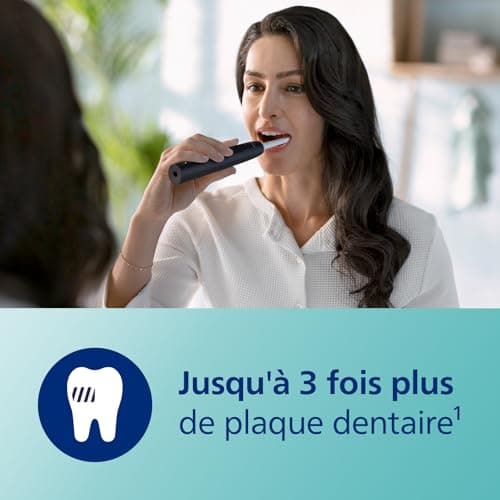 Philips Sonicare 3100, Brosse à dents électrique sonique, capteur de pression et minuterie, noir, modèle HX3671/14 - Image 4