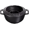 STAUB Cast Iron Fondue Set with 6 Fondue Forks, for Savoyard, Burgundy and Chocolate Fondue, Diameter 20 cm, Matte Black - Image 6