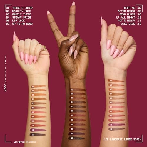 NYX Professional Makeup Lip Lingerie Liner Matte Matte Long-Lasting Waterproof Smudge Free & Transfer Resistant Shade Cuff Me 07 - Image 8