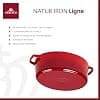 Gerlach Le Creuset 1760 Casserole Dish 5.5 L Cast Iron with Lid for All Ovens Natural Red - Image 3