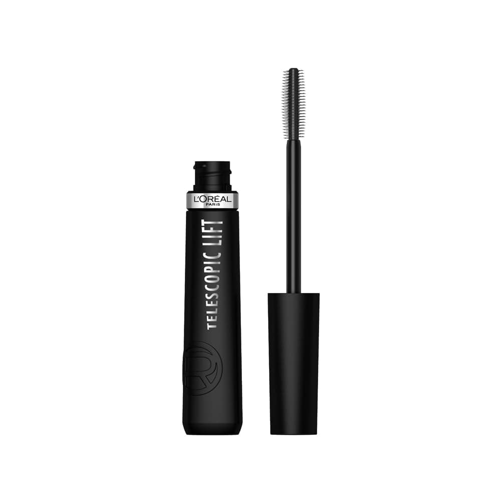 L'Oréal Paris - Mascara Volume and Length +5 mm - Without Package - Ceramic Infused - Telescopic Lift - Black - Image 1
