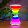 AFEXOA Luminous Alarm Clock, Digital Alarm Clock with Multi-coloured Night Light, 5 to 90 Minutes Hourglass Timer, Morning Alarm Clock with Snooze Function and 7 Ringtones, Dimmable Bedside Lamp for - Image 2