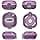 GIOPUEY Hard Case Compatible with Samsung Galaxy Buds FE/Buds Pro/Buds Live/Buds 2/Buds 2 Pro, Clear PC Case with Locking Lid and Hook Keychain - Purple - Image 4