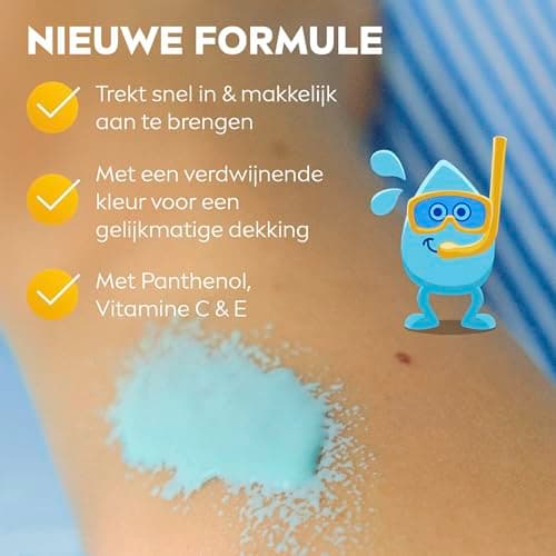 NIVEA SUN Spray Solaire Protect & Hydrate Kids Coloré SPF 50+ 200 ml — Crème Solaire résistante à l'eau — Haute Protection Visage et Corps pour la peau délicate des Enfants - Image 6