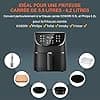 Air fryer accessories Square 5.5L, Accessories for electric oil free fryer XXL accessories air fryer accessories for airfryer cosori 5.5L, philips 6,2L, Aigostar 7L - Image 4