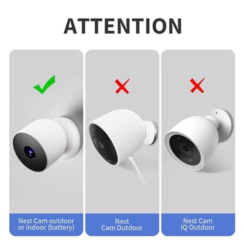 Silicone Protective Case Compatible with Google Nest Cam Outdoor Indoor Security Camera (Battery) Waterproof Dustproof Case for Google Nest Cam (Battery) - Image 4