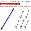 Telescopic Tube for Dyson V7 V8 V10 V11 V15, Telescopic Quick Release Handle for Dyson Vacuum Cleaner Extension Tube Accessory 72 cm - Blue - Image 4
