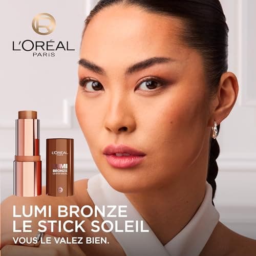 L'Oreal Paris Le Stick Soleil Contouring Bronzing Stick Brightening Tanning Skin Tone Melting Creamy Texture Powder Finish Easy to Carry Size Lumi Bronze Shade 130 Sunset Golden - Image 5