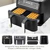 Air Fryer Ninja Accessories Accessories for Ninja AF500EU AF400EU SL451EU SL400EU, Waffles Air Fryer Silicone Accessories, Air Fryer Waffle Mould Accessories, Belgian Waffles - Image 3