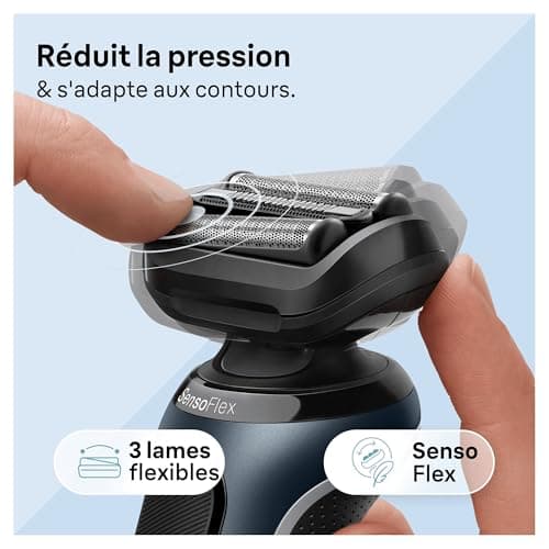 Braun Men's Electric Shaver Series 6 61-N1200s, Grey, Wireless Grille, Shaving Set with Precision Trimmer Accessory, with Swivel Head for Shaving Beard and Face - Image 5
