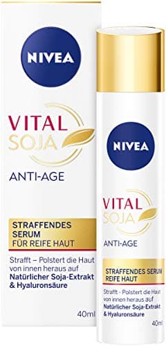 NIVEA Vital Soja Sérum anti-âge pour peaux matures (40 ml), hydratant à l'extrait de soja naturel, Sérum raffermissant à l'acide hyaluronique - Image 2