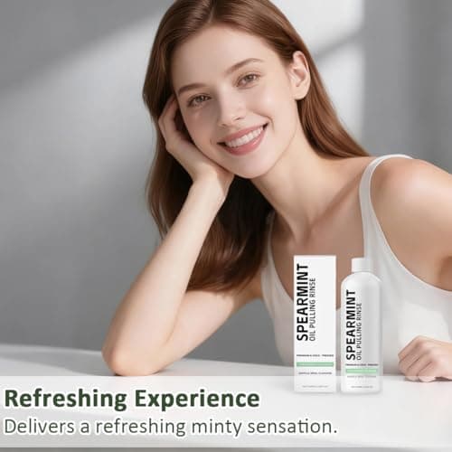 100Ml Mint Oil Pulling Mouthwash,Fresh Breath,Whitening Teeth And Gums More - Image 7