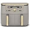 Ninja Air Fryer Dual Zone MAX Digital, Large Capacity Hot Air Fryer, 9.5 L, Oil Free, Air Fry, Crispy max, Bake, Roast, Dehydrate, Warm, Stone/Gold, DZ400EUSTGD - Image 2