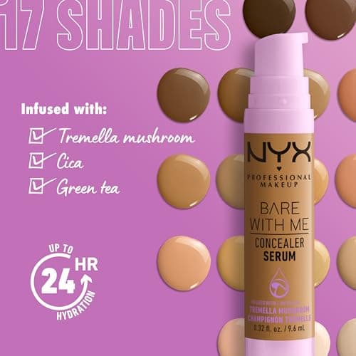 NYX Professional Makeup Anti-Cernes Sérum Correcteur Bare With Me, Fini Naturel, Couvrance Moyenne, Teinte : Vanilla (03) - Image 7